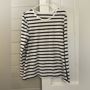 Amazon Essentials Black and White Striped Tee
